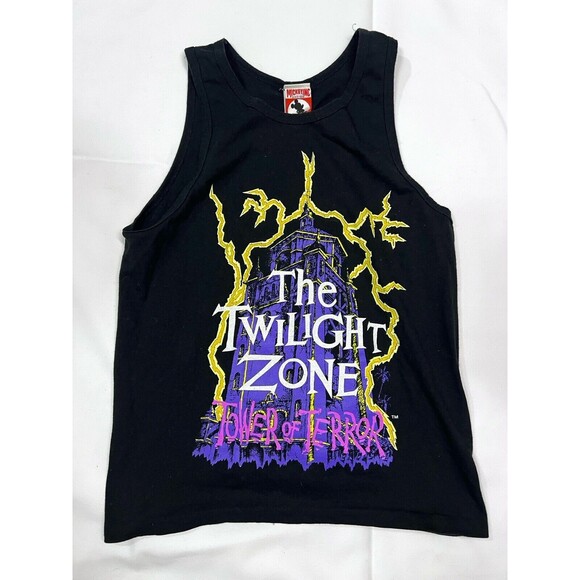 Vintage Disney Mickey Inc 90s The Twilight Zone Tower of Terror - S sleeveless - Picture 1 of 7